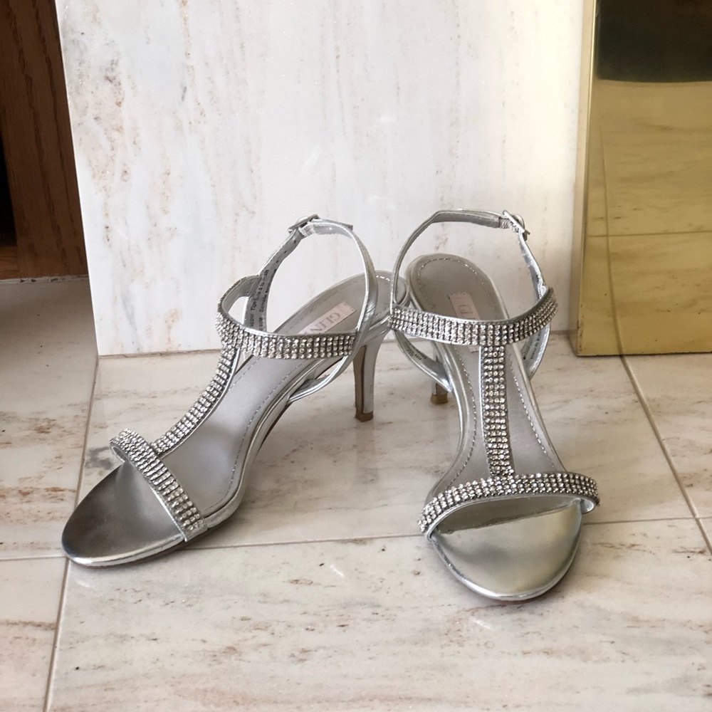 Glint Grace T-Strap Rhinestone Heels
